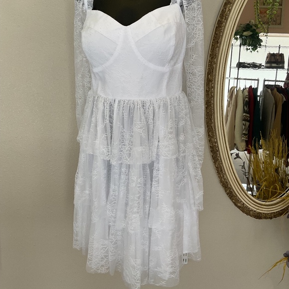 Eloquii Dresses & Skirts - Bridal by ELOQUII Lace Tiered Dress Size 24